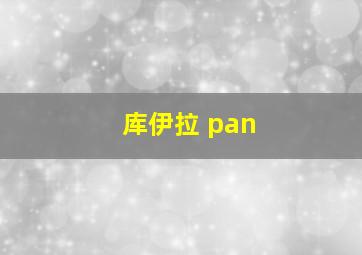 库伊拉 pan